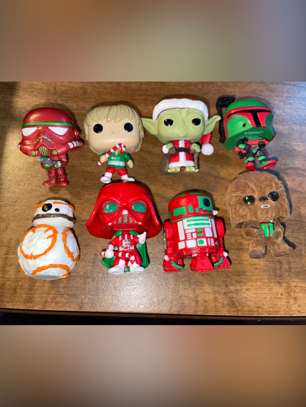 Funko Star Wars Holiday Collection Figures - Red, Green, White, Brown, Tan